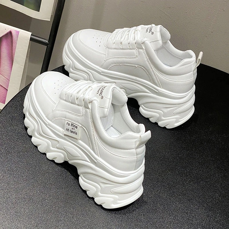 Thick sole chunky platform sneaker, view 9