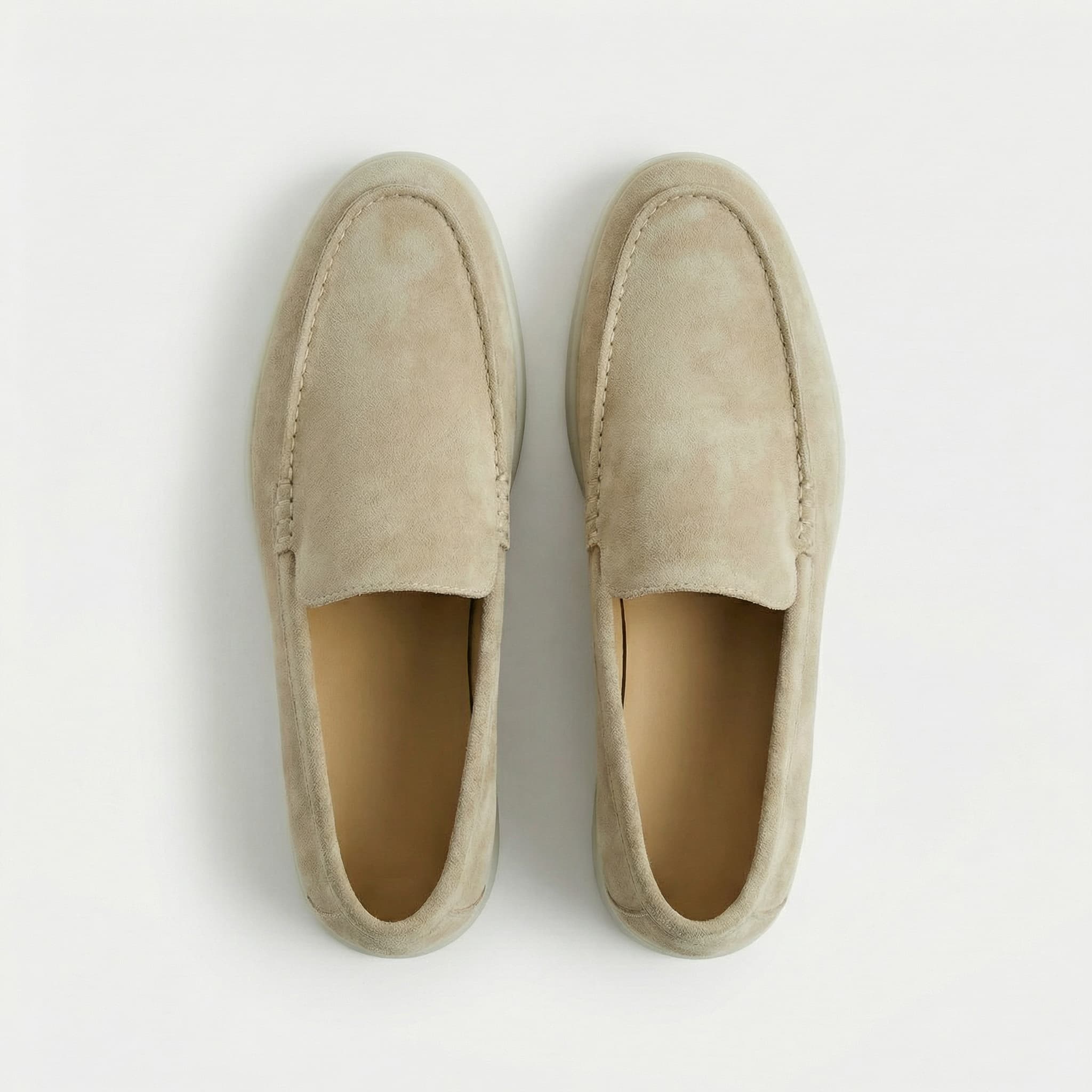 Soft suede slip on loafer, view 7