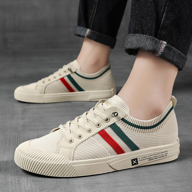 Lightweight breathable mesh lace up sneaker, view 3