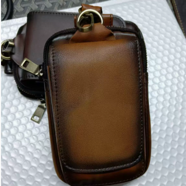 Men's Leather Belt Loop Waist Pouch