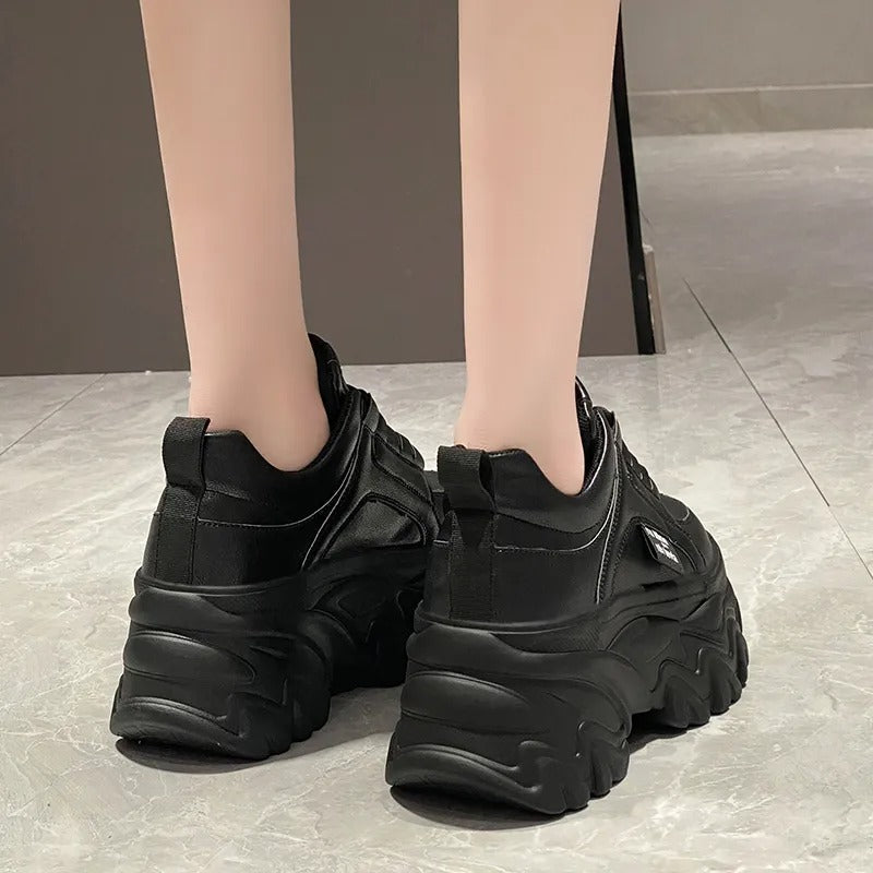 Thick sole chunky platform sneaker, view 4