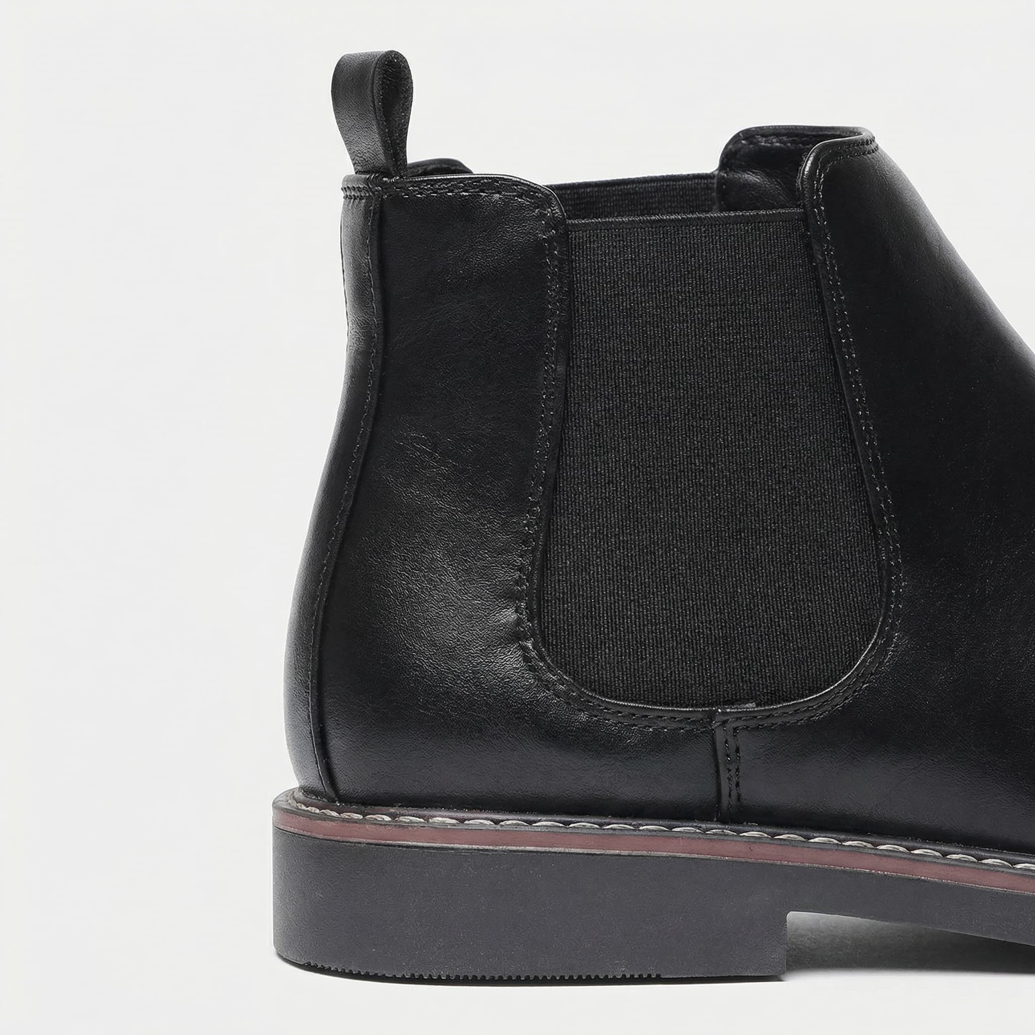 Welt stitched vegan leather Chelsea boot, view 7