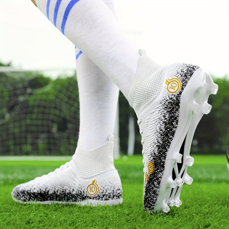 Anti slip breathable outdoor soccer shoe, view 5