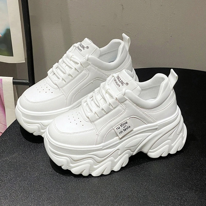 Thick sole chunky platform sneaker, view 8