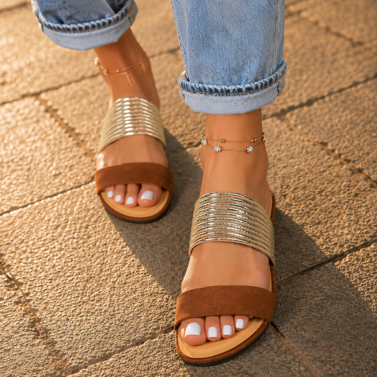 Cushioned orthopedic open toe sandals, view 9
