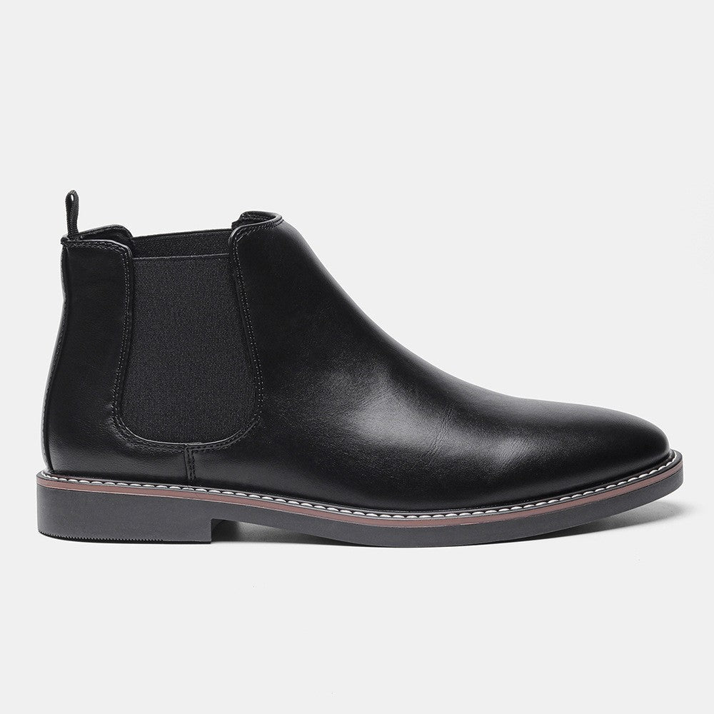 Welt stitched vegan leather Chelsea boot, view 1