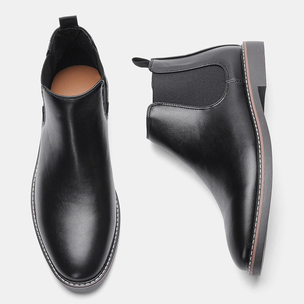Welt stitched vegan leather Chelsea boot, view 9
