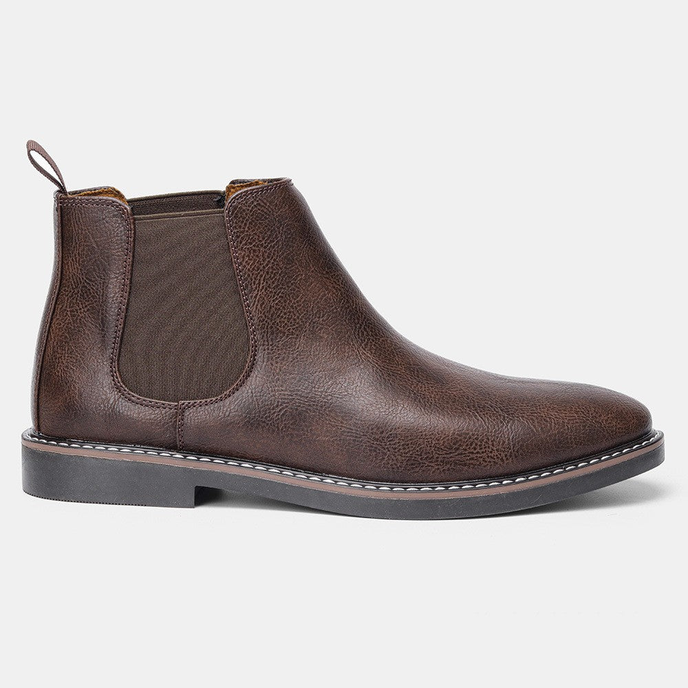 Welt stitched vegan leather Chelsea boot, view 28