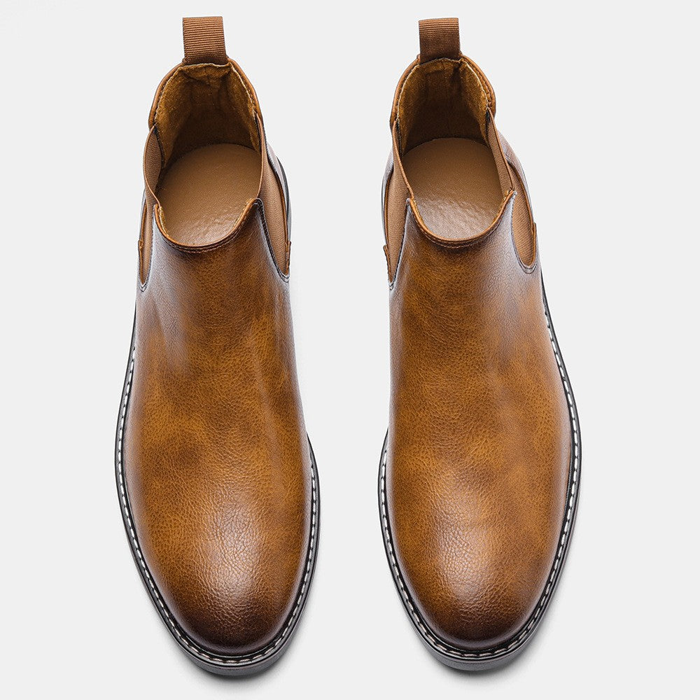 Welt stitched vegan leather Chelsea boot, view 12