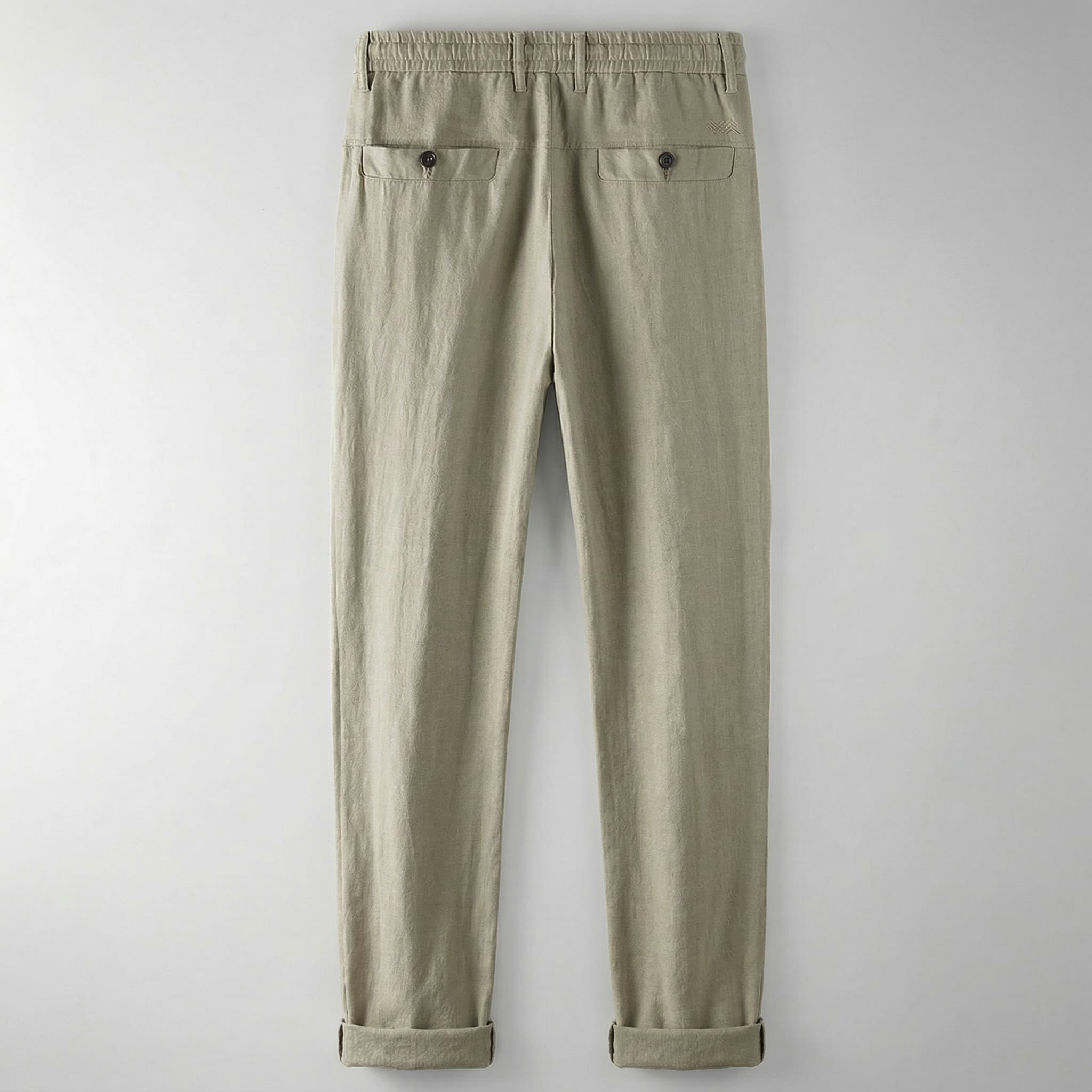 Straight leg linen pants, view 2