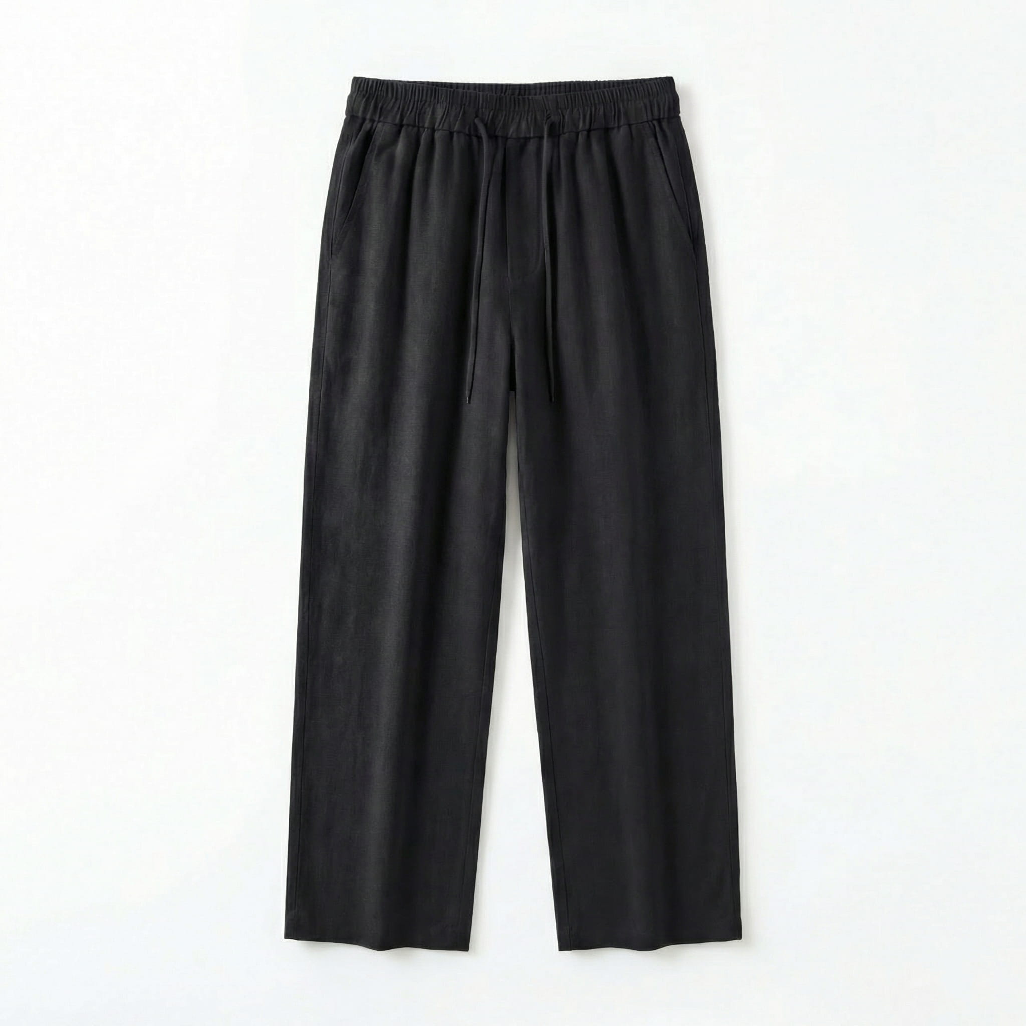 Prewashed linen two piece drawstring set, view 12