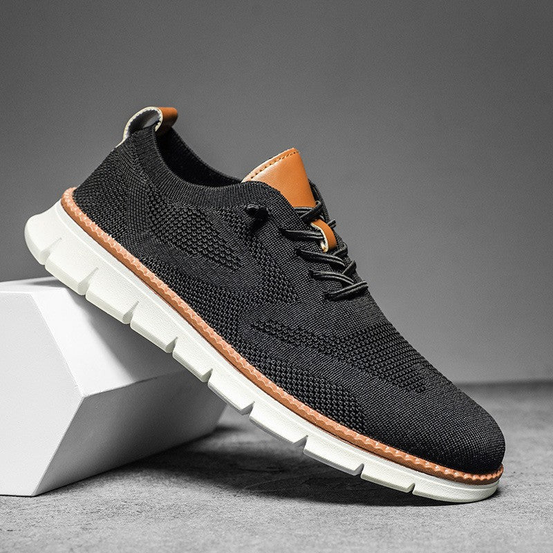Ultralight knit upper everyday sneaker in black