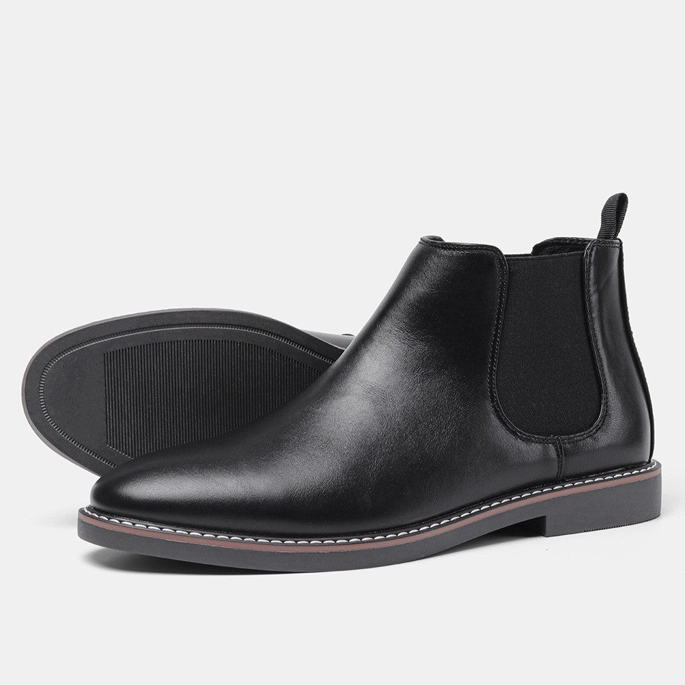 Welt stitched vegan leather Chelsea boot, view 8