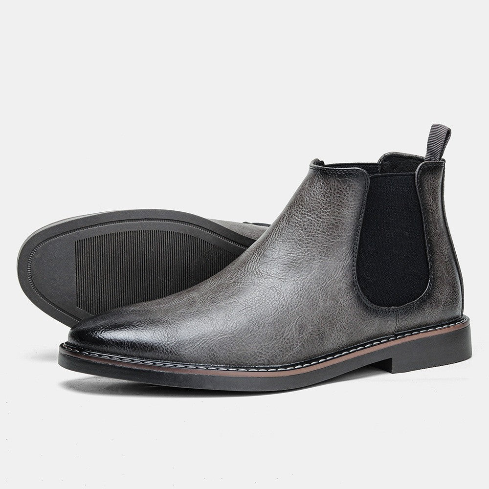 Welt stitched vegan leather Chelsea boot, view 17