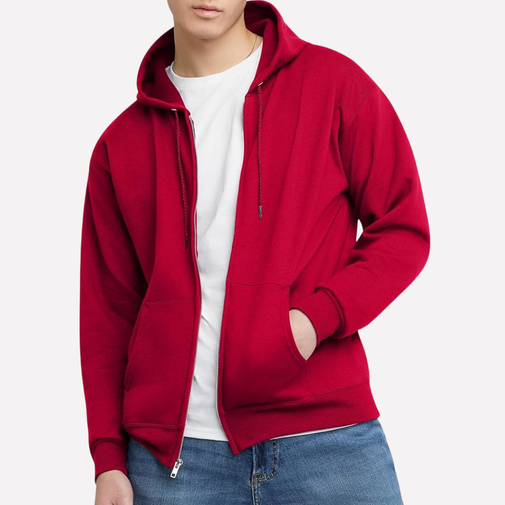 Men's Full-Zip Fleece Hoodie Sweatshirt