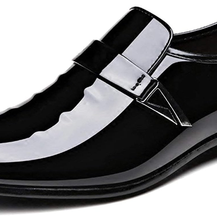 Men's White Dress Loafers Slip-On Formal Shoes