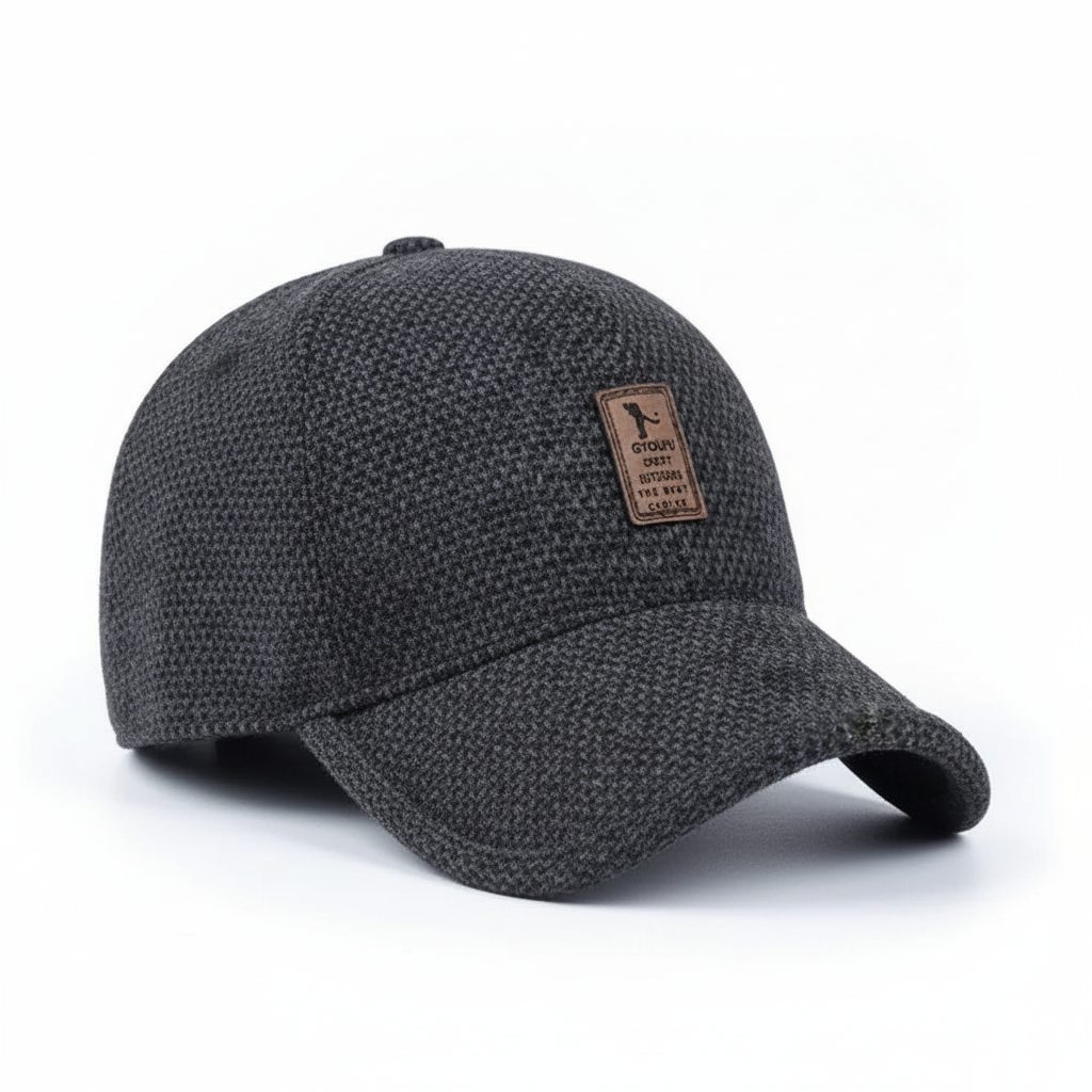 Men's Wool Blend Baseball Cap Patch Logo