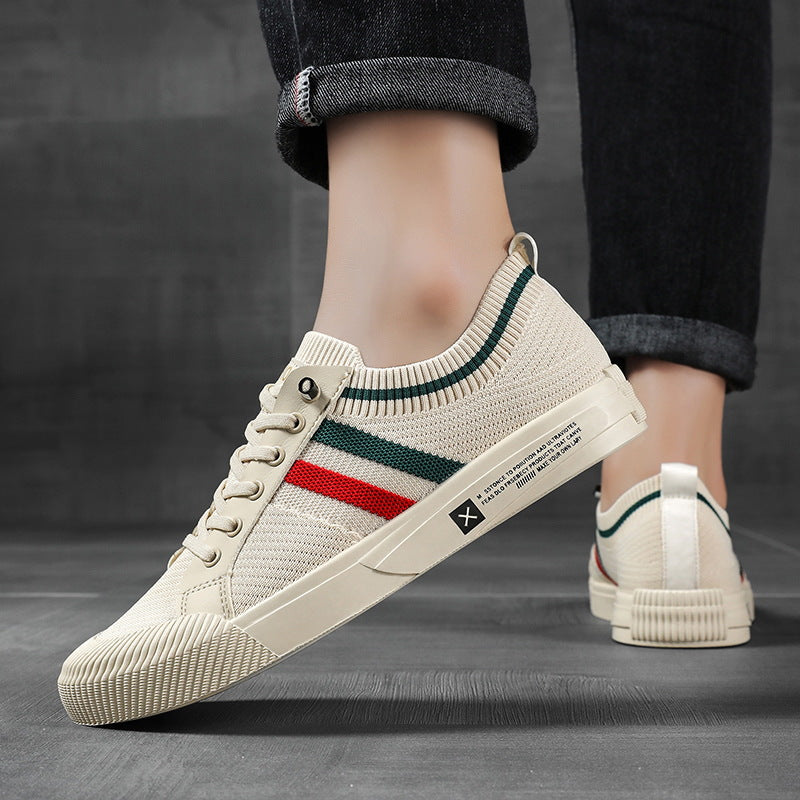 Lightweight breathable mesh lace up sneaker, view 4