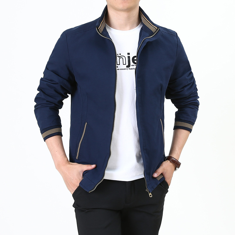 Transition Jacket Mens Mandarin Collar Zip Front Tailored