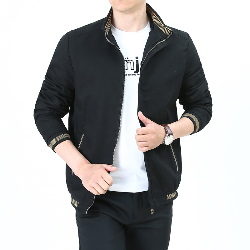 Transition Jacket Mens Mandarin Collar Zip Front Tailored