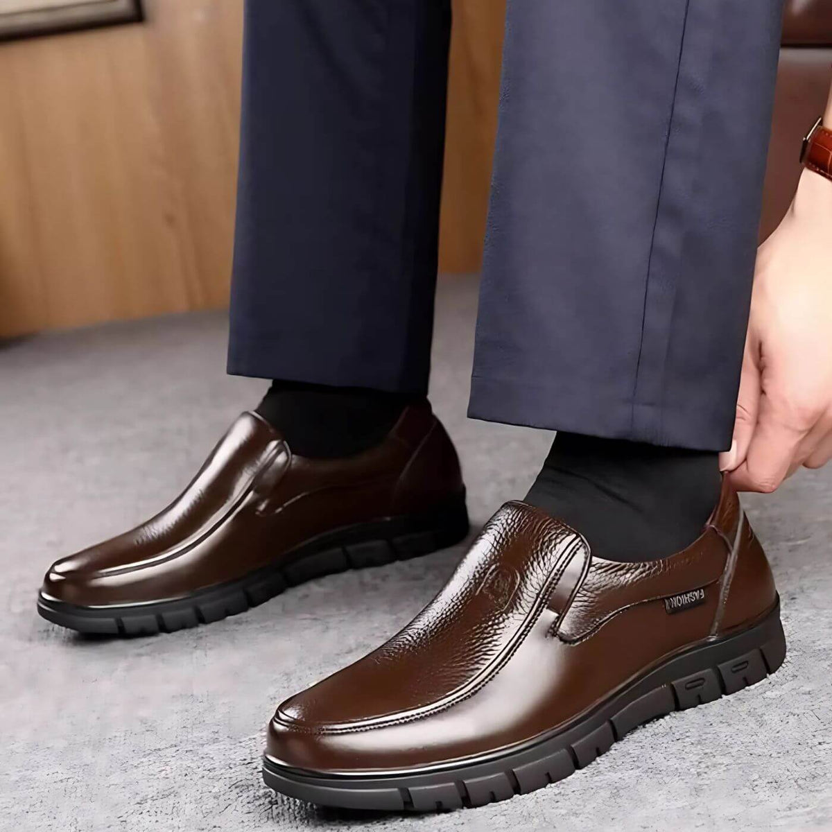 Fall Slip On Orthopedic Style Walking Loafers for Men
