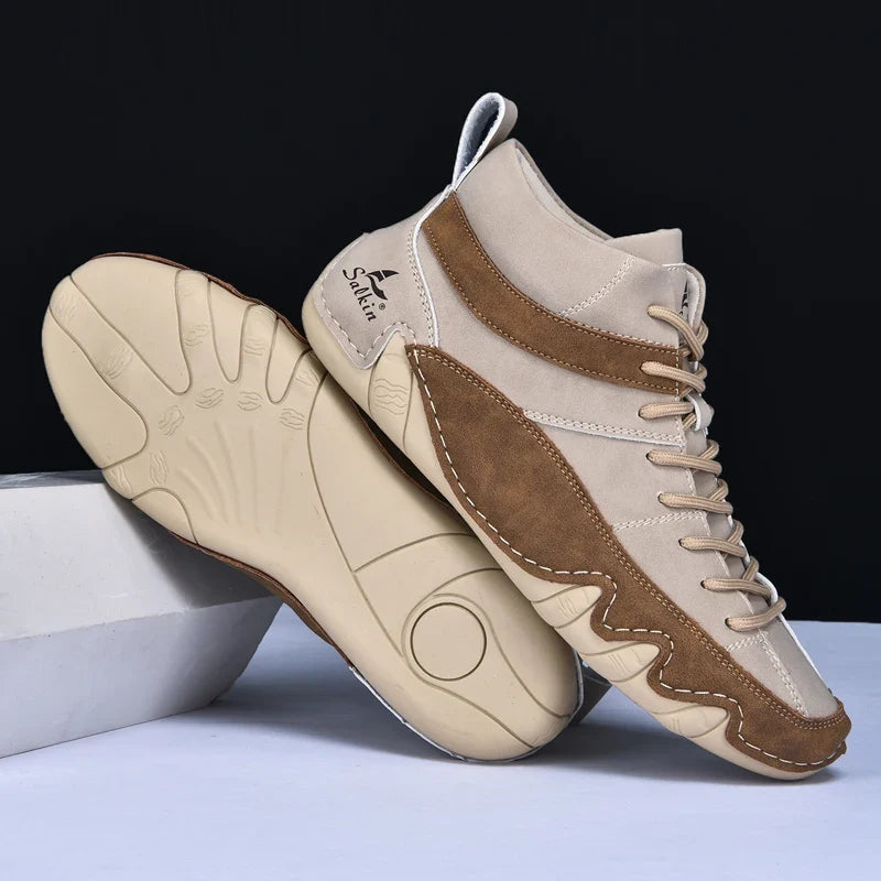 Padded suede look high top sneaker, view 13