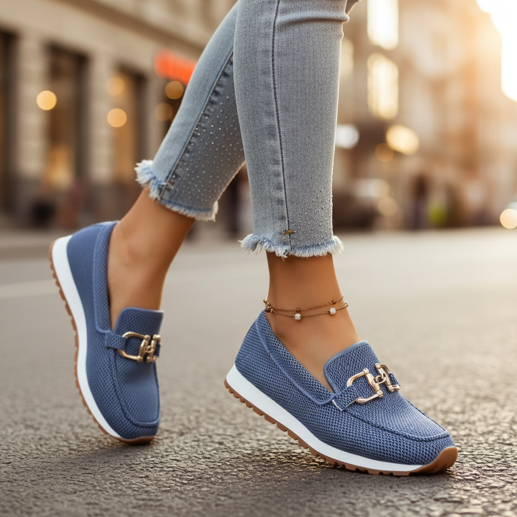 Breathable cushioned slip on loafer, view 2