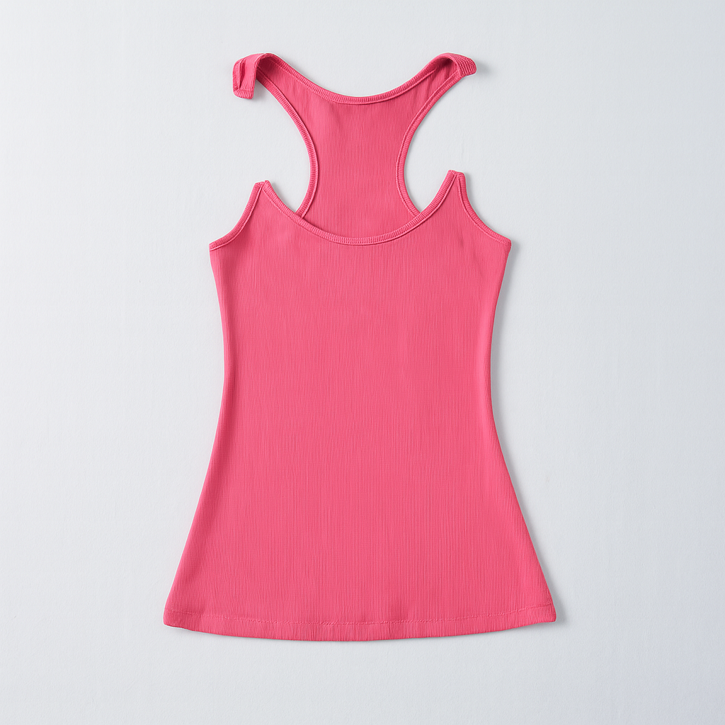 Women's Ribbed Racerback Sleeveless Tank Top