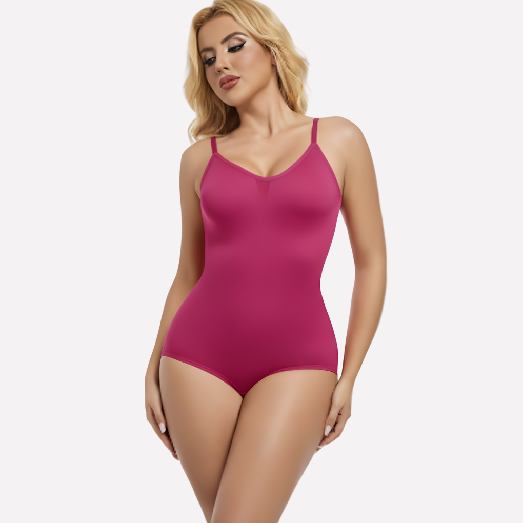 Women's Spaghetti Strap V-Neck Bodysuit Thong