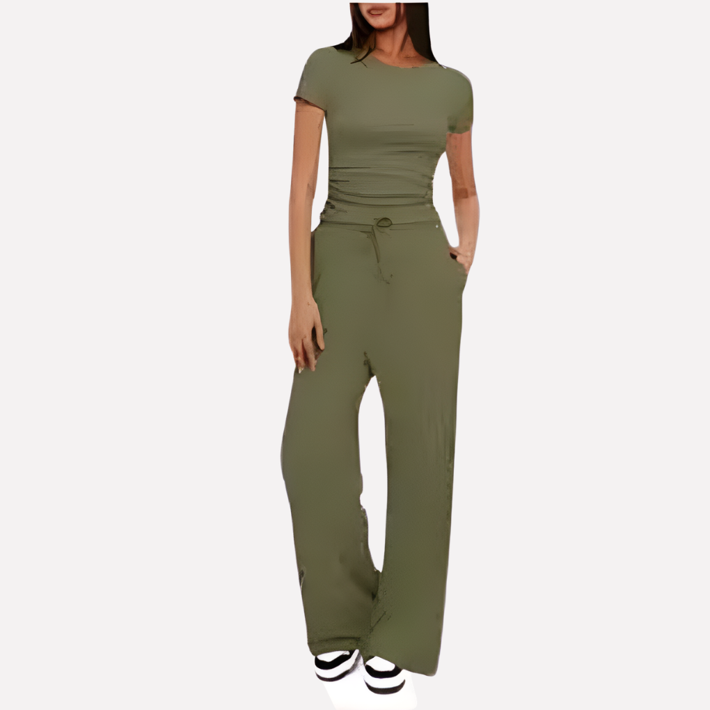 Women's Wide Leg Sweatpants Loungewear Set