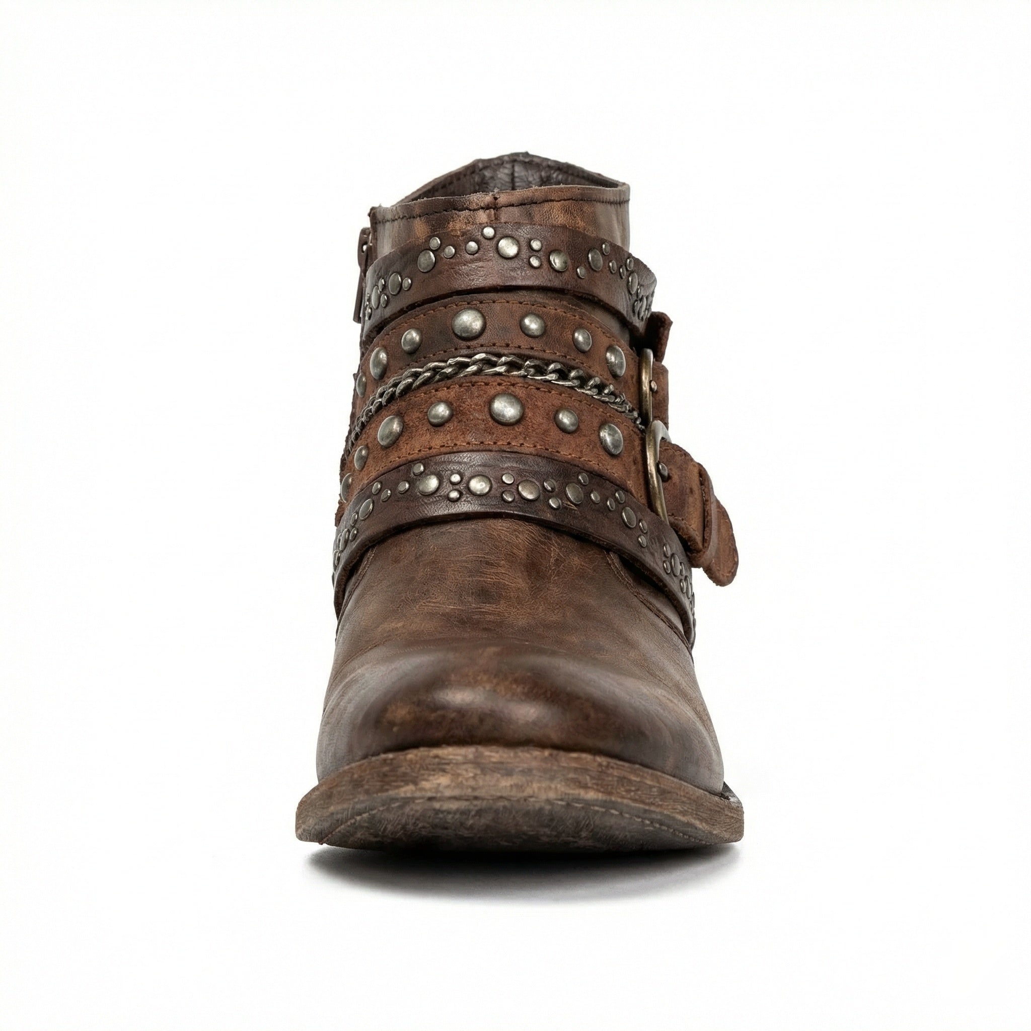 Vintage chain detail ankle boot, view 1