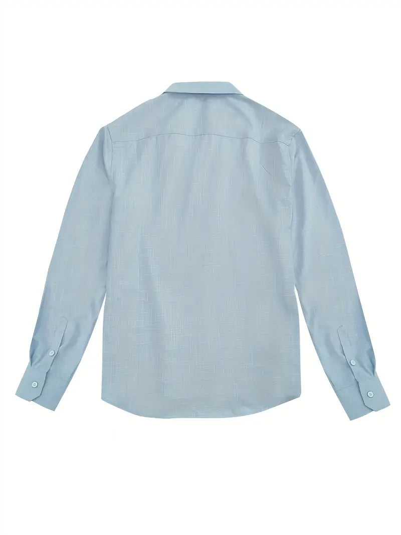 Modern tailored contrast detail button up shirt, view 14