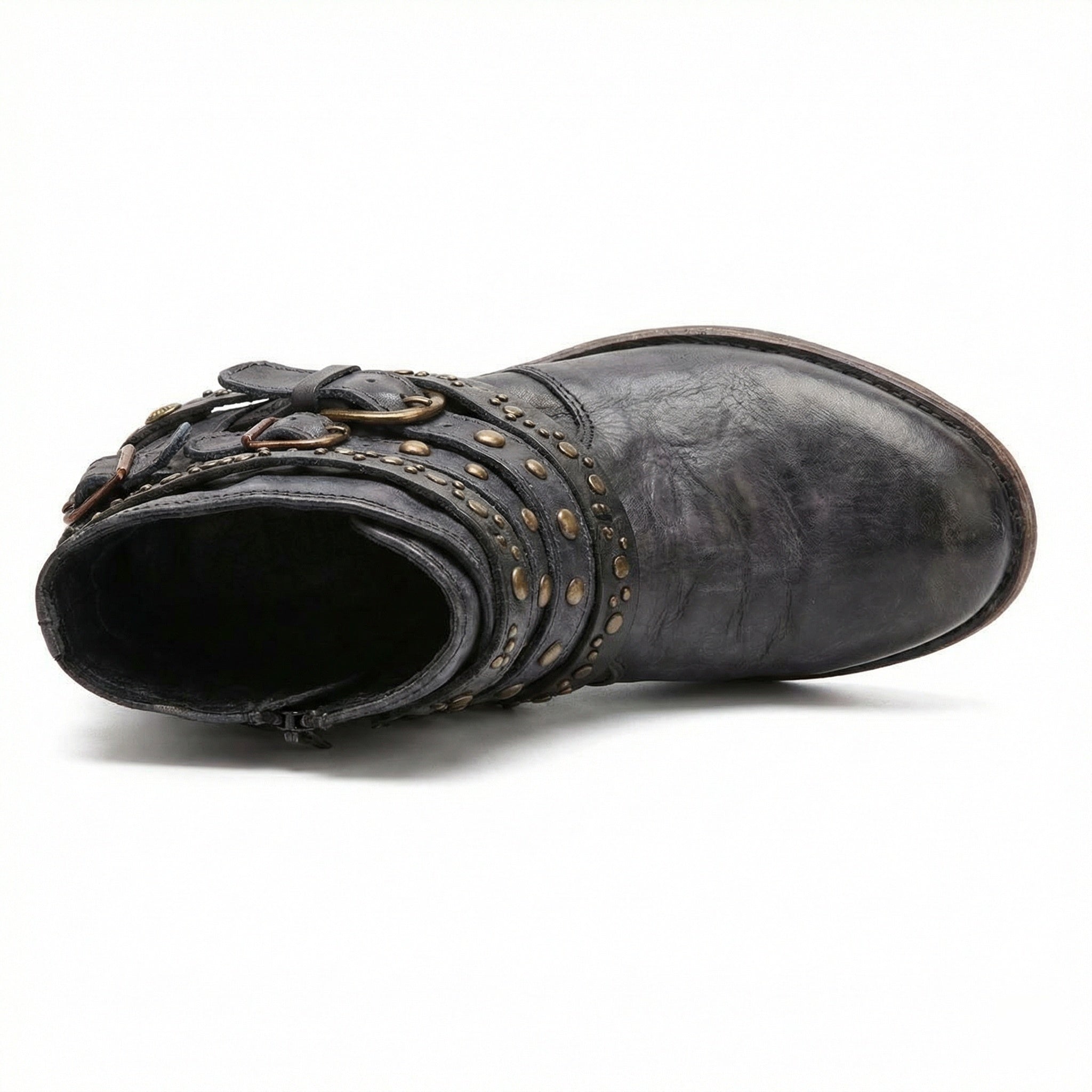 Vintage chain detail ankle boot, view 6