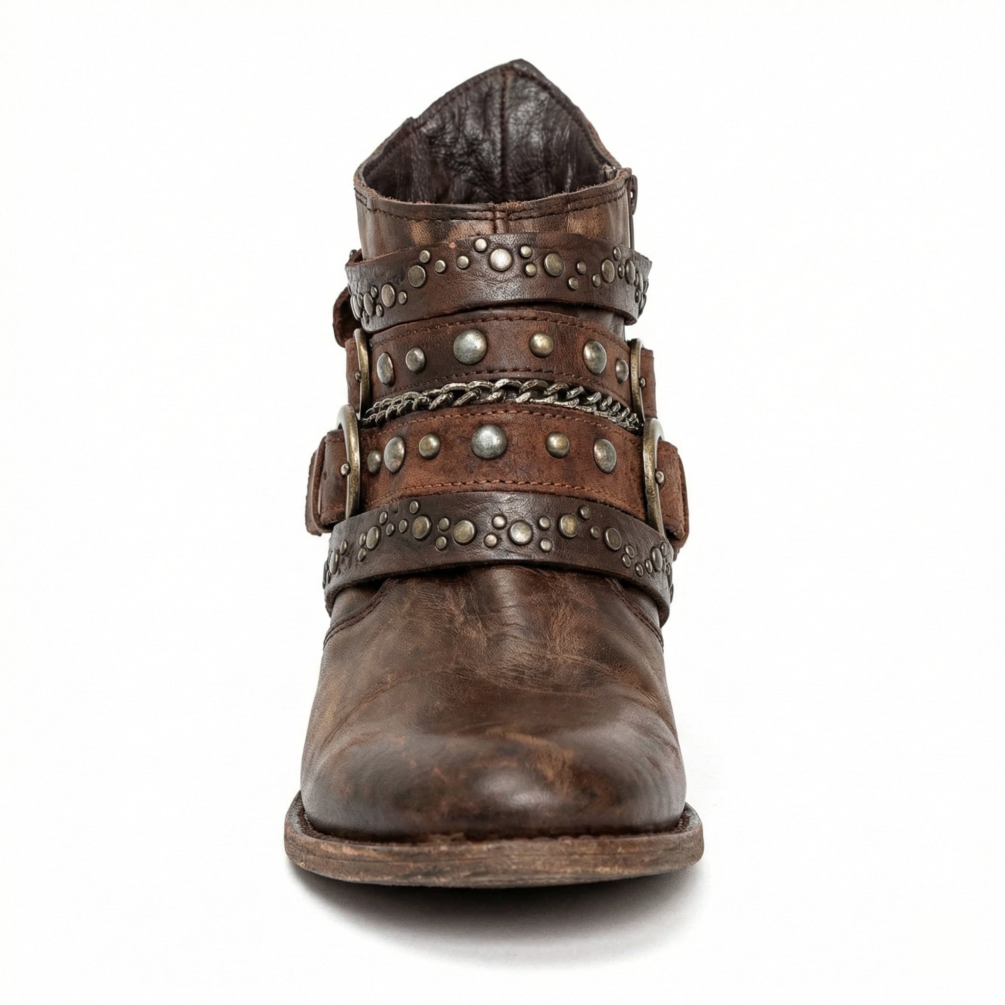 Vintage chain detail ankle boot, view 2