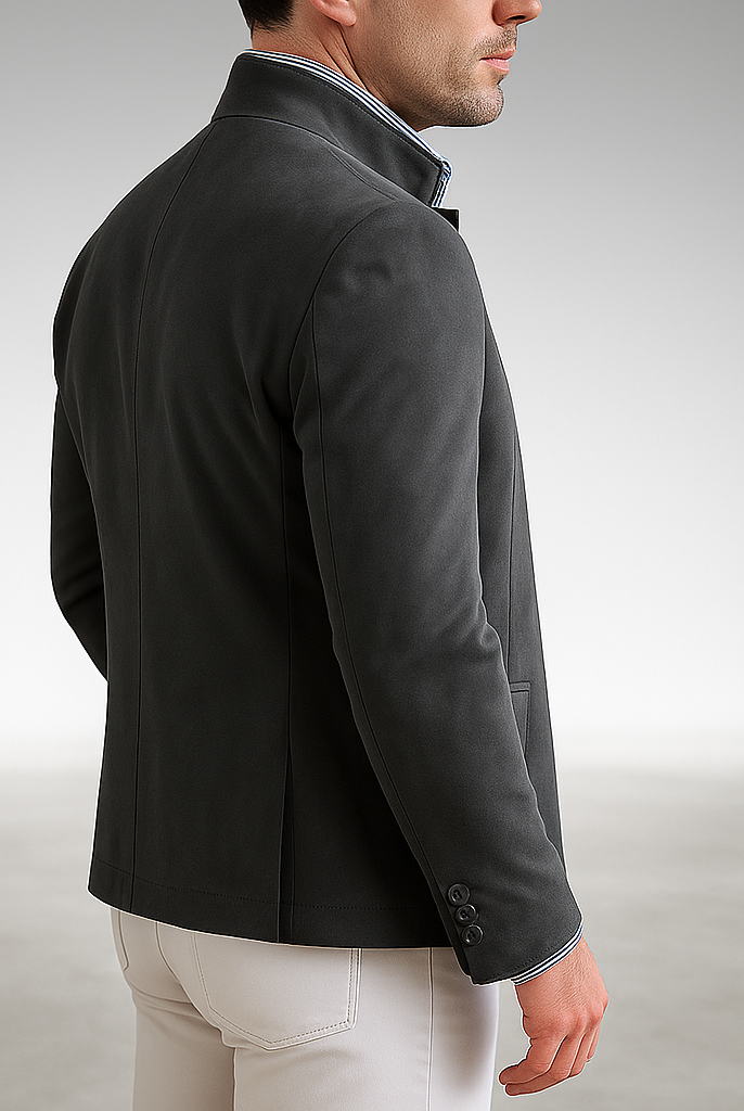 Structured button front cardigan, view 8