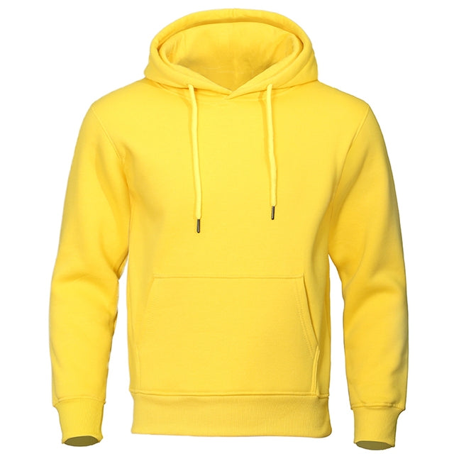 Hoodie Mens Fleece Pullover Drawstring Hood Kangaroo Pocket
