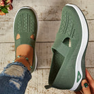 Lightweight Slip On Walking Sneakers with Cutout for Women