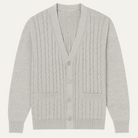 Fall Narrow Cable Knit Button Front Cardigan for Men