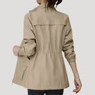 Drawstring waist lightweight spring windbreaker, view 1