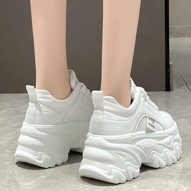 Thick sole chunky platform sneaker, view 1