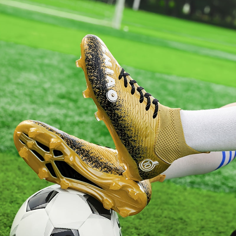 Anti slip breathable outdoor soccer shoe, view 3