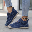 Spacious toe box lightweight everyday sneaker in blue