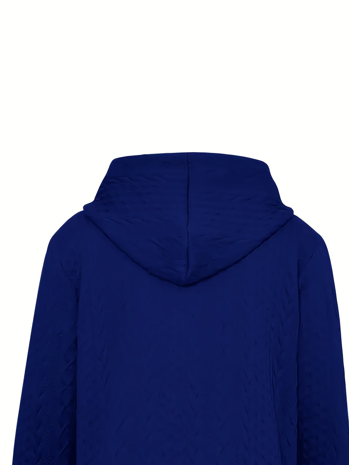 Fleece Jacket Womens Textured Hooded Zip Up Relaxed Fit Layering