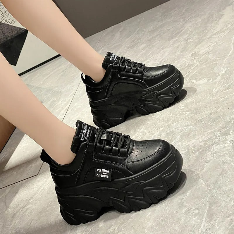 Thick sole chunky platform sneaker, view 3