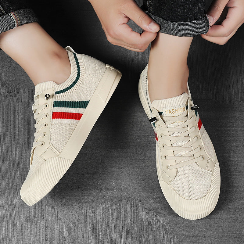 Lightweight breathable mesh lace up sneaker, view 6