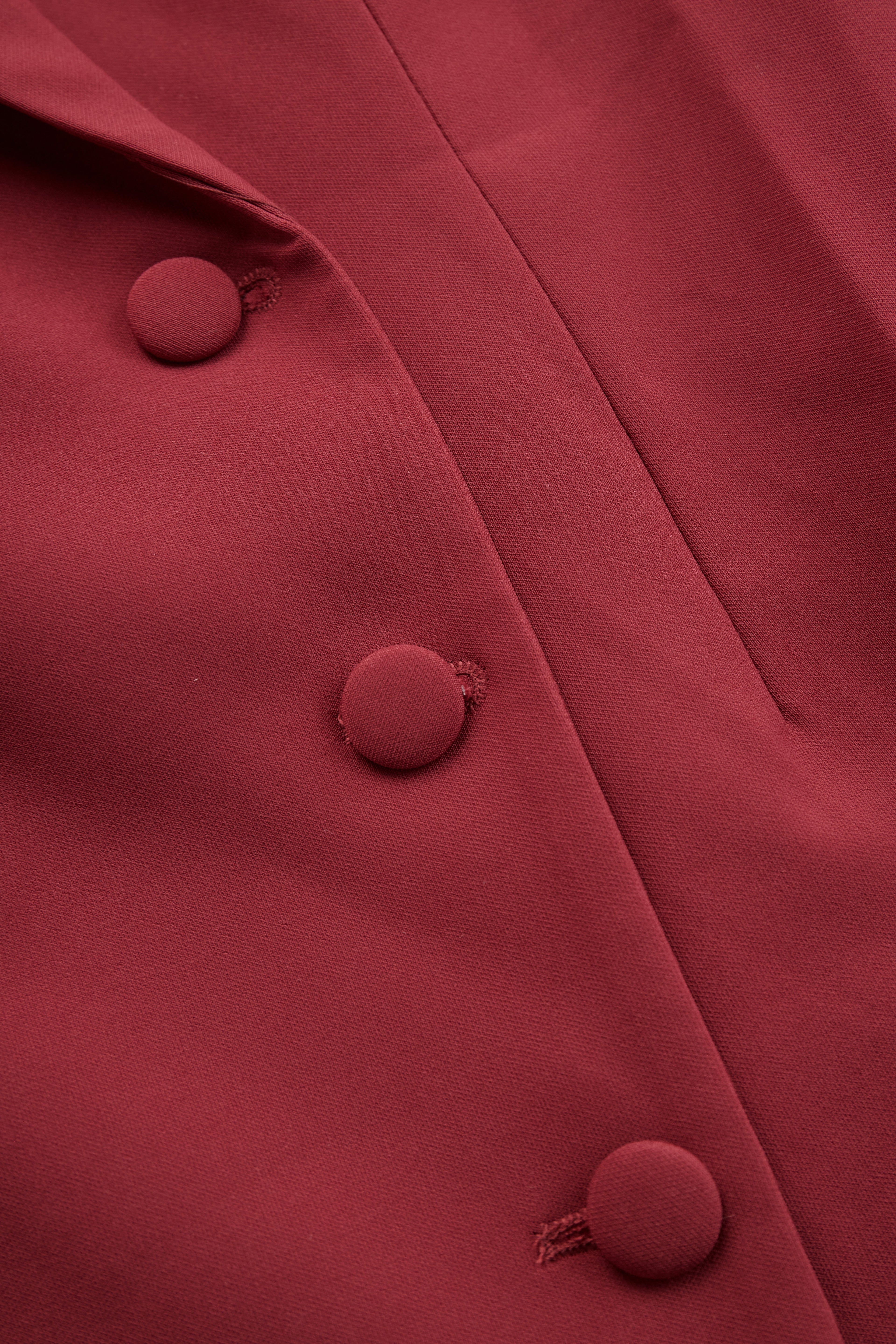 Tailored V-neck blazer midi dress, view 12