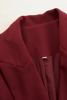 Tailored V-neck blazer midi dress, view 11