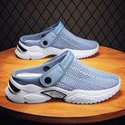 Cushioned insole orthopedic slide sandal in sea blue