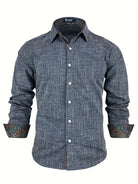 Modern tailored contrast detail button up shirt, view 18