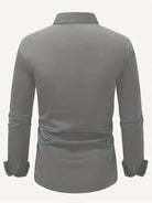 Fall Slim Fit Breathable Long Sleeve Dress Shirt for Men